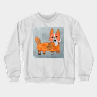 Cute Corgi Kids Hand Drawing Style Crewneck Sweatshirt